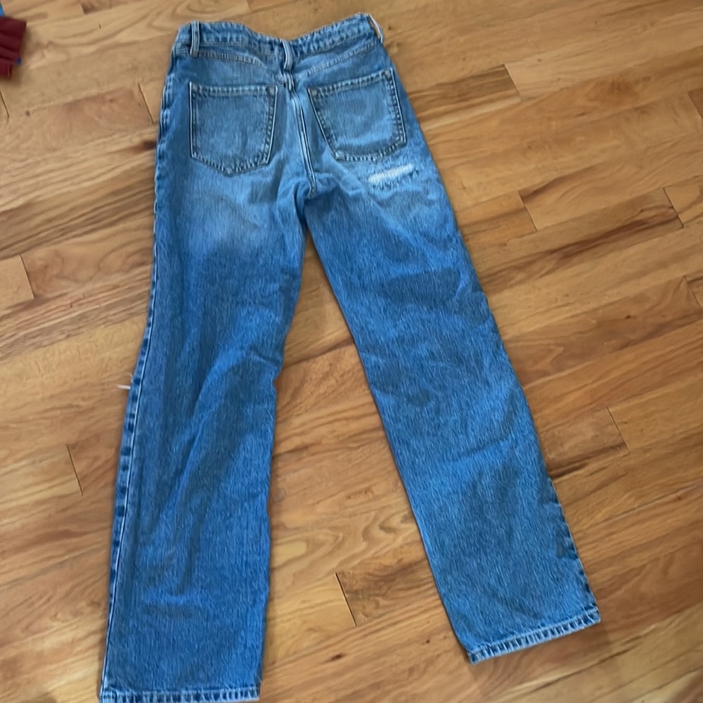 High rise, baggy/flared Ripped Jeans - Picture 2 of 3